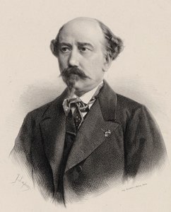 Portrett av komponisten Aimé Maillart 1817-1871. av Jean Baptiste Adolphe Lafosse