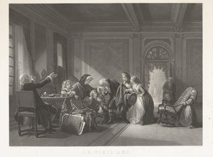 The Old Friend (tittel på objekt) av Jean Baptiste Alfred Cornilliet
