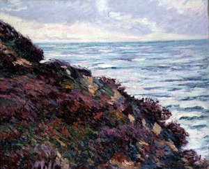 Marine Landscape (olje på lerret) av Jean Baptiste Armand Guillaumin