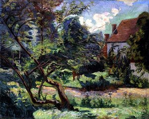Orchard at the Edge of the Wood, Miregaudon av Jean Baptiste Armand Guillaumin