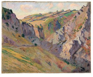 The Caverns of Prunal nær Pontgibaud (olje på lerret) av Jean Baptiste Armand Guillaumin