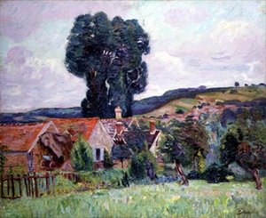 The Hamlet, ca. 1890 (olje på lerret) av Jean Baptiste Armand Guillaumin
