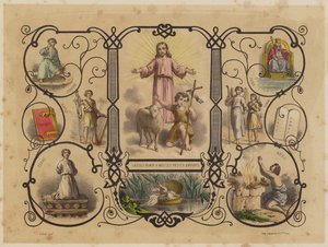 La de små barna komme til meg av Jean Baptiste Auguste Leloir