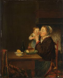 En mor og hennes barn, 1794 av Jean Baptiste Bernard Coclers
