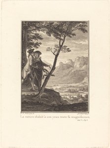 Naturen viste for våre øyne all sin storhet av Jean Baptiste Blaise Simonet after Jean Michel Moreau