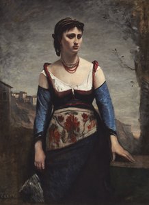 Agostina von Jean Baptiste Camille Corot