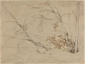 Treklump ved Civita Castellana av Jean Baptiste Camille Corot