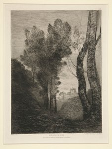 Romas omgivelser (nær Roma) av Jean Baptiste Camille Corot