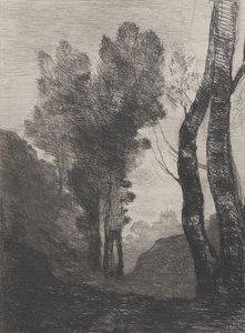 Romas omgivelser, 1866. av Jean Baptiste Camille Corot