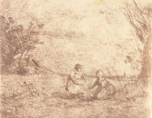 Gårdsbarn Gårdsbarn, 1853. av Jean Baptiste Camille Corot