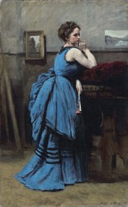 La dame en bleu