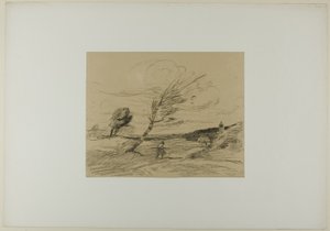 Vindkast av Jean Baptiste Camille Corot