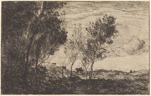 In the Dunes: Suvenir fra Haag av Jean Baptiste Camille Corot