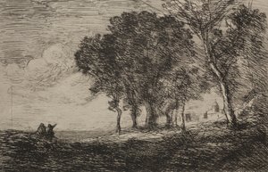 Italiensk landskap, ca. 1865. av Jean Baptiste Camille Corot