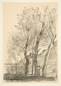 La Lecture sous les arbres (lesing under trærne) av Jean Baptiste Camille Corot