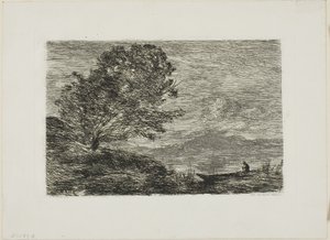 Innsjø i Tyrol av Jean Baptiste Camille Corot