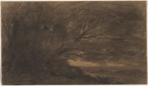 Landskap (Det store treet) av Jean Baptiste Camille Corot