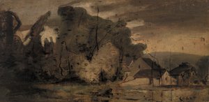 Landskap av Jean Baptiste Camille Corot