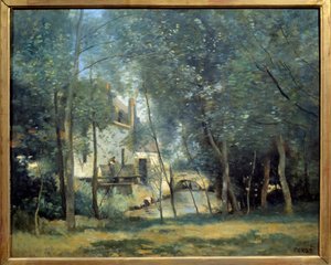 Le Moulin de Saint-Nicolas-Lez-Arras Maleri av Camille Corot (1796-1875) 1874 Søn. 0,65x0,81 m Paris, Orsay-museet av Jean Baptiste Camille Corot