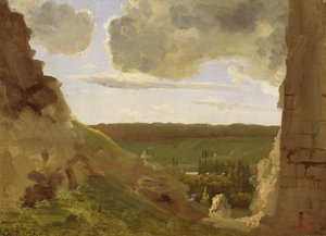Middelalderruiner, ca. 1828-30 (olje på lerret montert om bord)