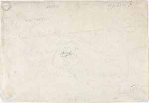 Skisse for et landskap (verso) av Jean Baptiste Camille Corot