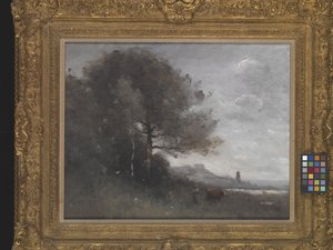 Suvenir fra Italia (olje på lerret) av Jean Baptiste Camille Corot