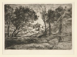Souvenir de Toscane (minne fra Toscana) av Jean Baptiste Camille Corot