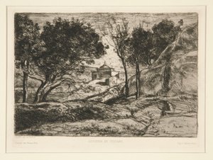 Souvenir de Toscane (minne fra Toscana) av Jean Baptiste Camille Corot