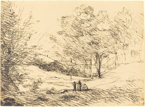 Suvenir fra Lago Maggiore av Jean Baptiste Camille Corot