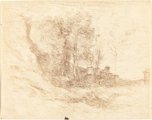 Souvenir fra Ostia av Jean Baptiste Camille Corot