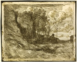 Souvenir fra Ostia av Jean Baptiste Camille Corot