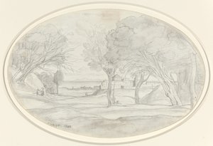 Suvenir fra Toscana av Jean Baptiste Camille Corot