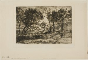 Suvenir fra Toscana av Jean Baptiste Camille Corot