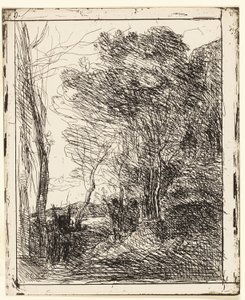 The Gallic Clearingnorwegian av Jean Baptiste Camille Corot