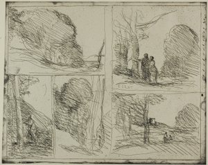 Perikles hage av Jean Baptiste Camille Corot