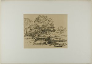 Det ensomme tårnet av Jean Baptiste Camille Corot