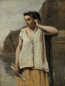 Die Muse: Geschichte, ca. 1865 von Jean Baptiste Camille Corot