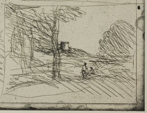 Tårnet til Henry VIII av Jean Baptiste Camille Corot