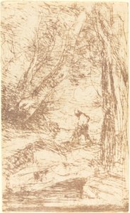 Vedhoggeren til Rembrandt (Le Bucheron de Rembrandt) av Jean Baptiste Camille Corot