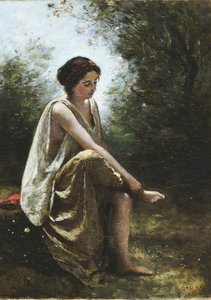Den sårede Eurydike av Jean-Baptiste-Camille Corot