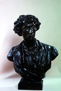 Byste av Charles Garnier (1825-98) (bronse) av Jean Baptiste Carpeaux