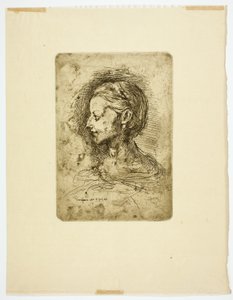 Kvinnelig hode av Jean Baptiste Carpeaux