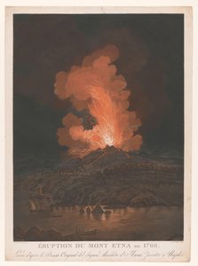 Uitbarsting van de Etna Etna-utbruddet i 1766 (tittel på objekt)