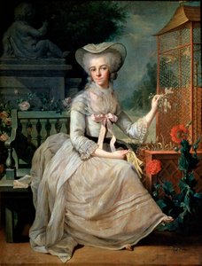 Ung dame i et bur, 1784 av Jean Baptiste Charpentier the Elder
