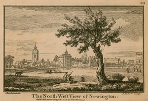 Den nordvestlige utsikten over Newington av Jean Baptiste Claude Chatelain