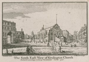 Den sørøstlige utsikten over Kensington Church av Jean Baptiste Claude Chatelain