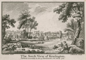 Den sørlige utsikten over Kensington av Jean Baptiste Claude Chatelain