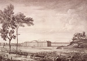 Utsikt over London Hospital i Whitechapel Road, 1753