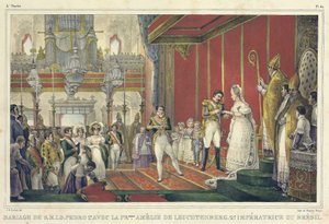 Ekteskapet til Amelie av Leuchtenberg (Amelie de Leuchtenberg av Jean Baptiste Debret