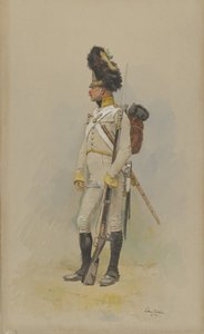 En stående grenader fra kommunevakten, 1891. av Jean Baptiste Edouard Detaille